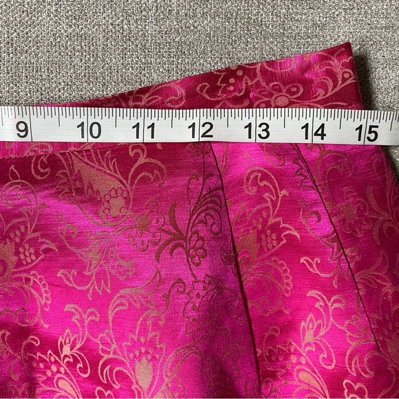 Donna Morgan Vintage Silk Blend Floral Print Fully Lined Jacket Skirt Set Suit - Picture 13 of 16